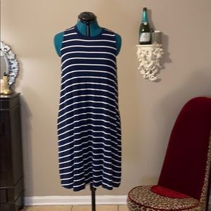 Time and Tru Tank striped midi dress